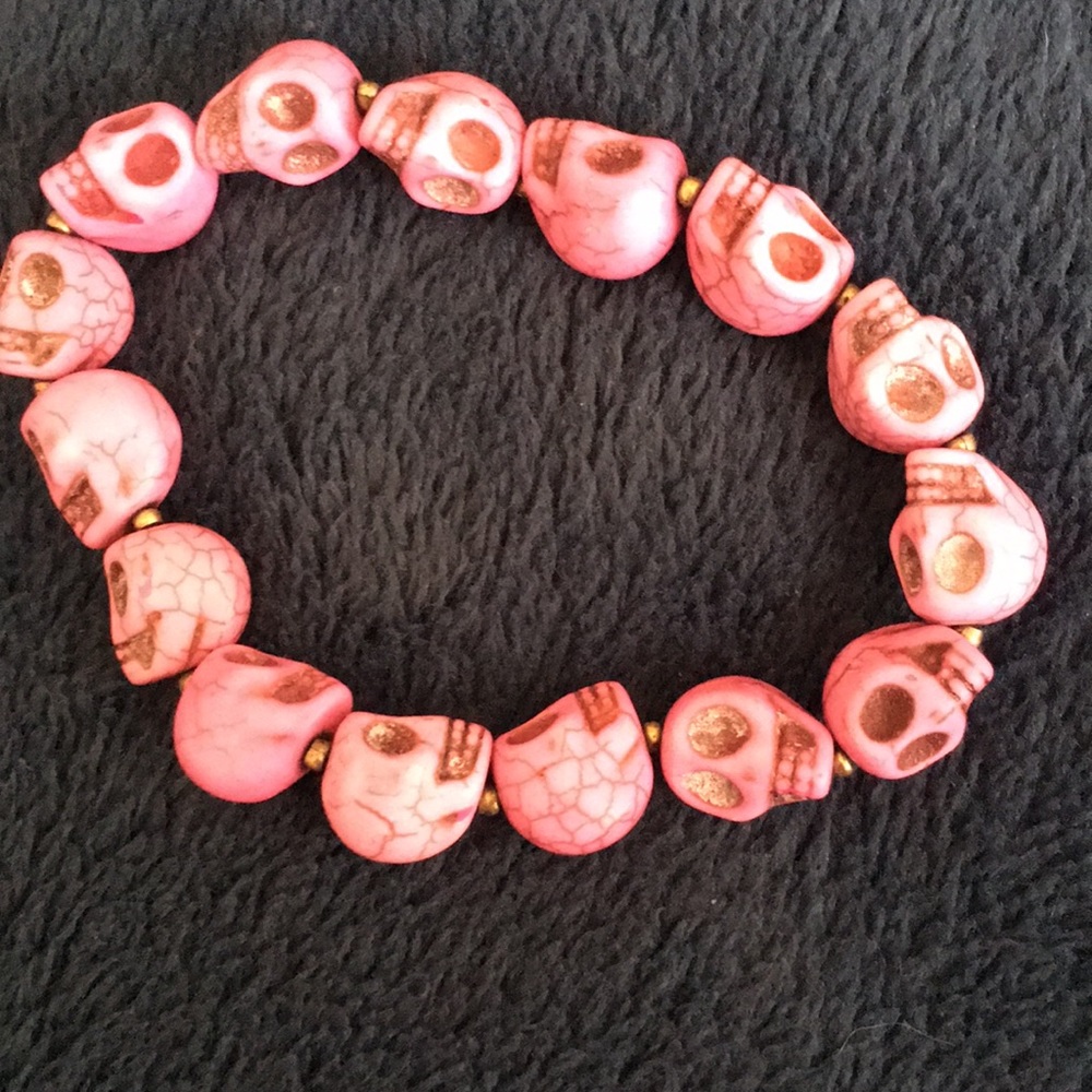 4 for $20 💫 | Pink skull bracelet